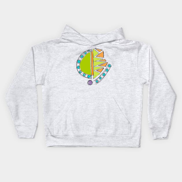 Shapes and Sizes Kids Hoodie by bestree